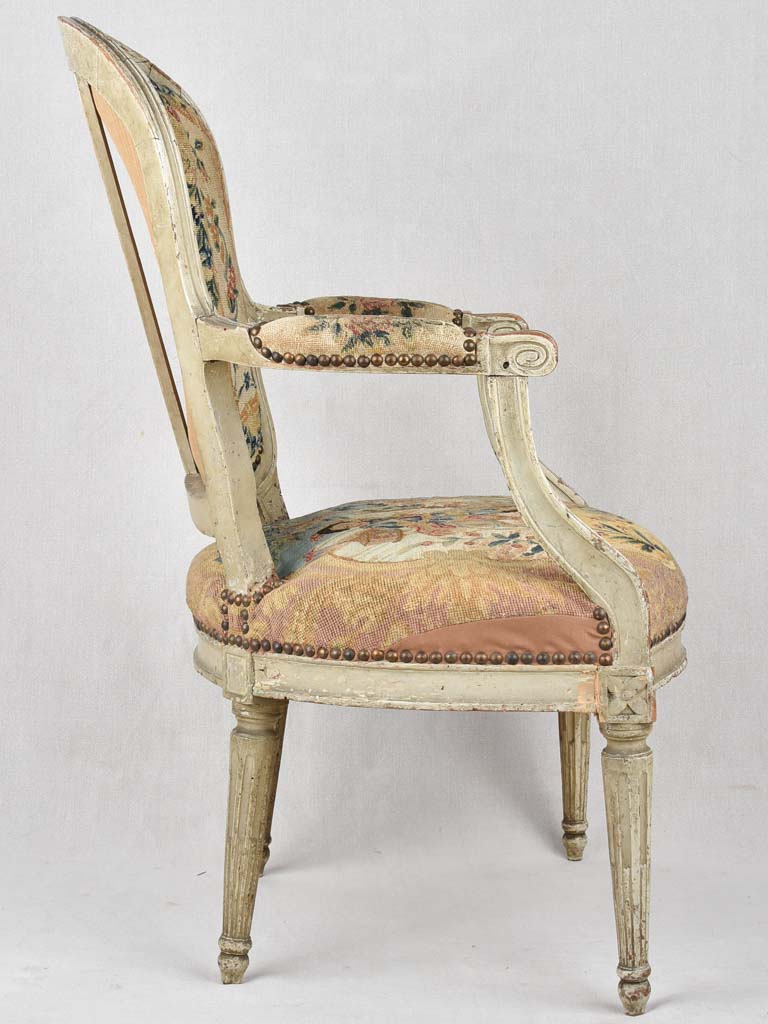 Armchairs, cross-stitch, French Transition (four)