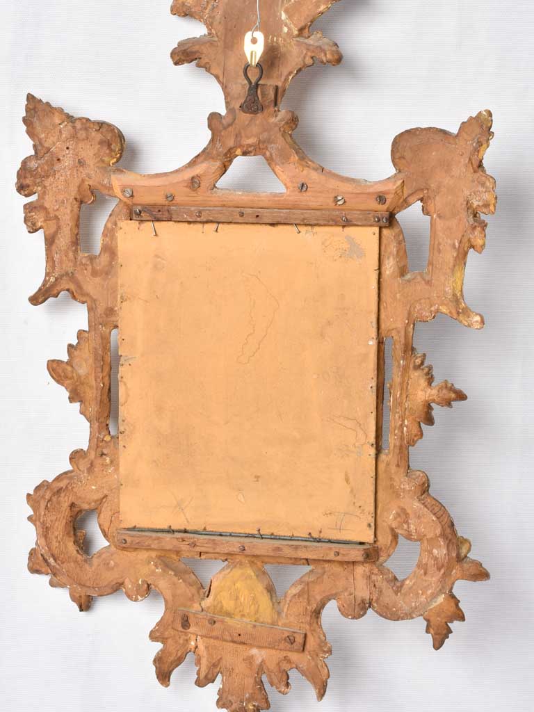 Pair of 18th century Italian gilded mirrors - Baroque 26¾" x 17"