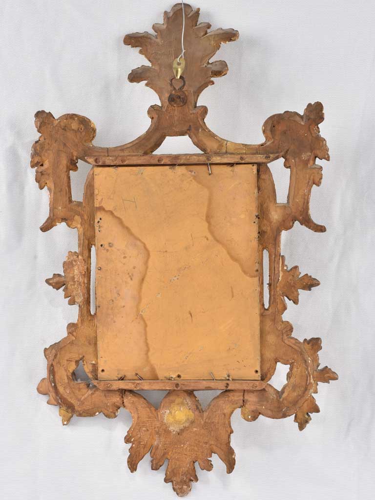 Pair of 18th century Italian gilded mirrors - Baroque 26¾" x 17"