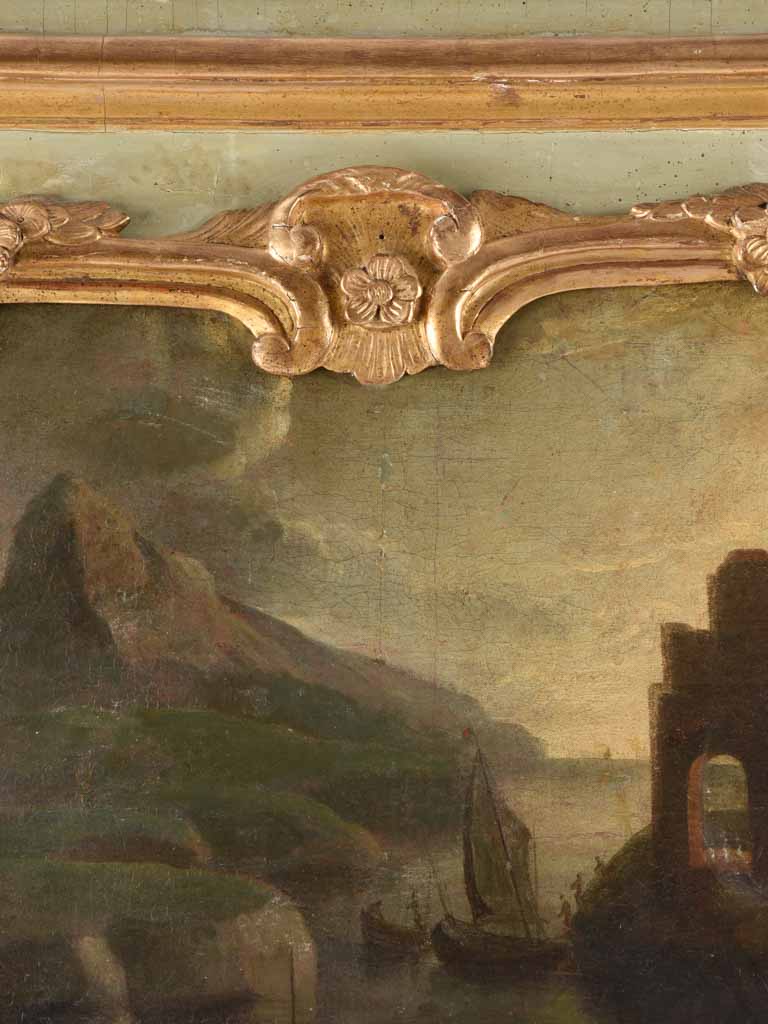 Nineteenth-century gilt framed Trumeau mirror