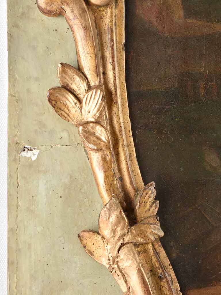 Exceptional oil-painted Louis XV Trumeau