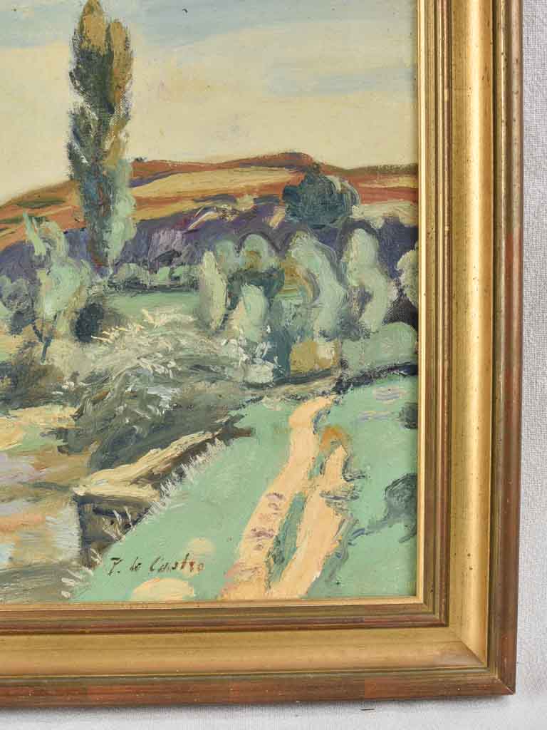 Provence Landscape painting - Paul de Castro (1882-1940) - 22" x 25½"