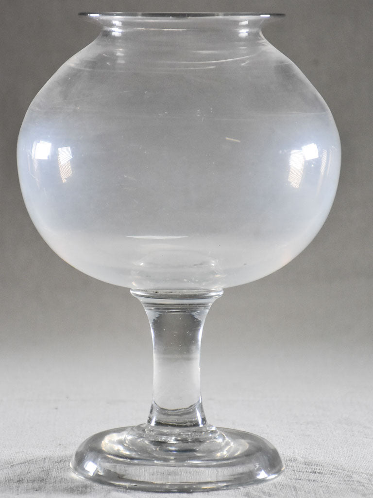 Antique French blown glass sangsue 10¼"