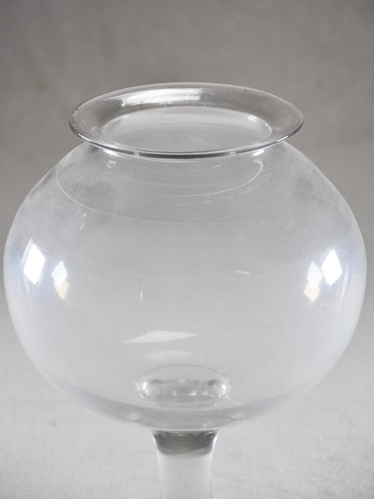 Antique French blown glass sangsue 10¼"