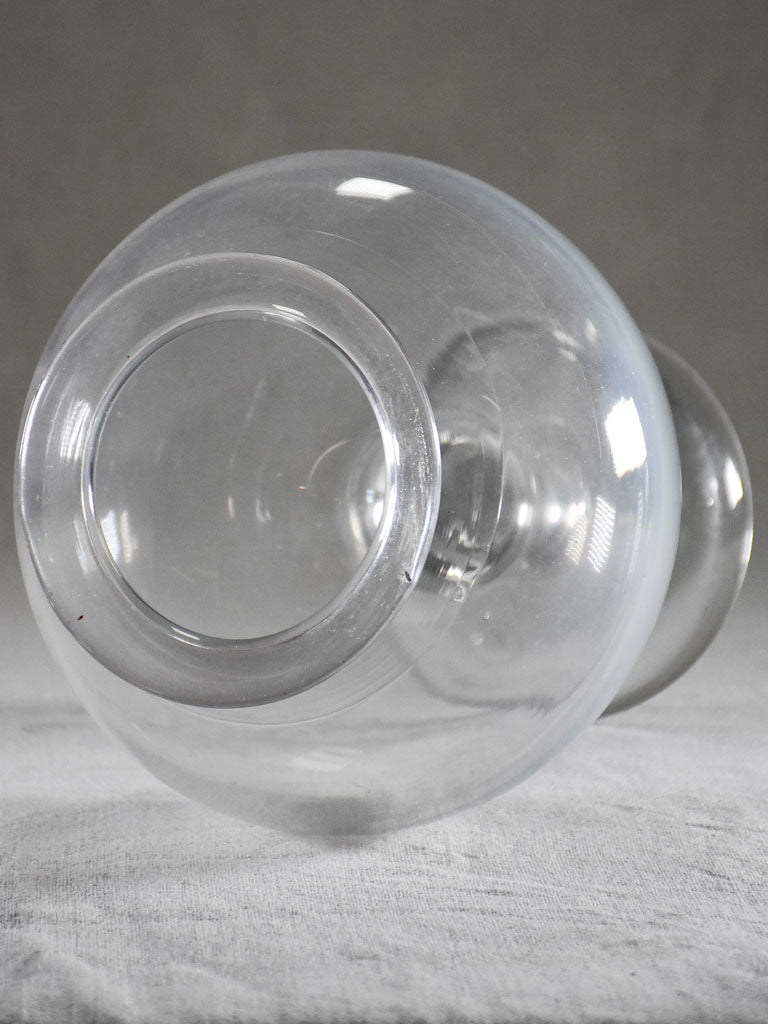 Antique French blown glass sangsue 10¼"