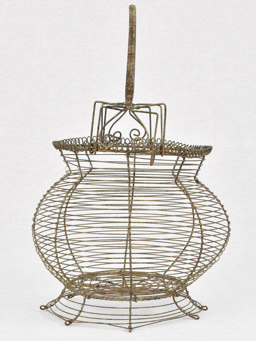 Large 19th century French egg basket