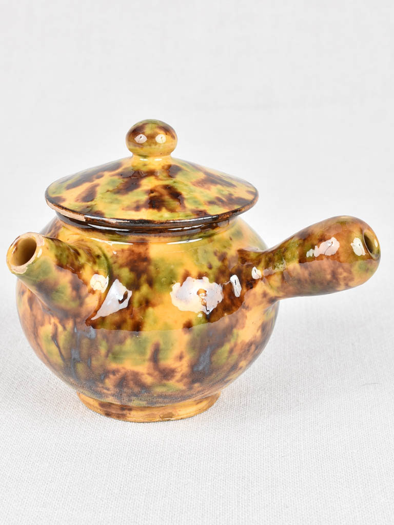 Rustic Saint-Laurent-Du-Pape lidded sauce pot