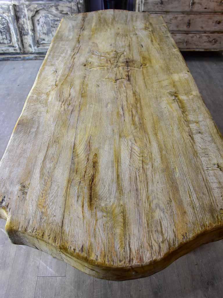 Rustic monastery oak dining table - late 19th / early 20th Century. 98½" x 35½"