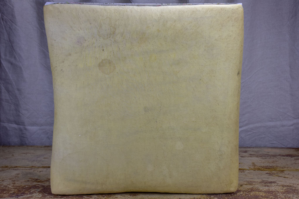 Antique Louis XVI style French ottoman - square