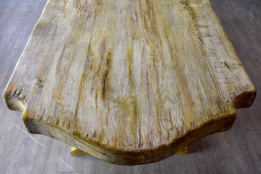 Rustic monastery oak dining table - late 19th / early 20th Century. 98½" x 35½"