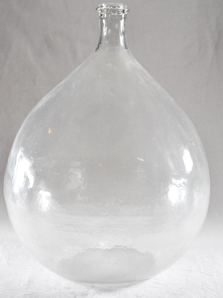 Large antique glass demijohn bottle 20¾"