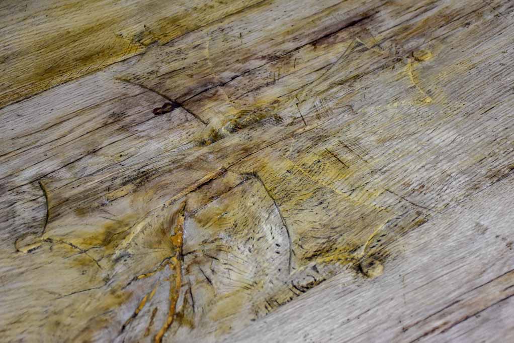 Rustic monastery oak dining table - late 19th / early 20th Century. 98½" x 35½"