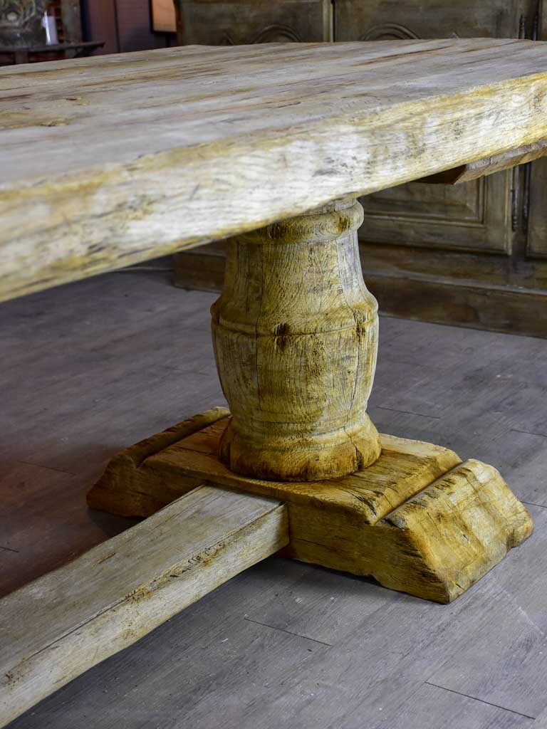 Rustic monastery oak dining table - late 19th / early 20th Century. 98½" x 35½"