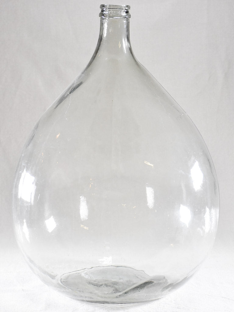 Large Italian glass demijohn - Ambrosio 22"
