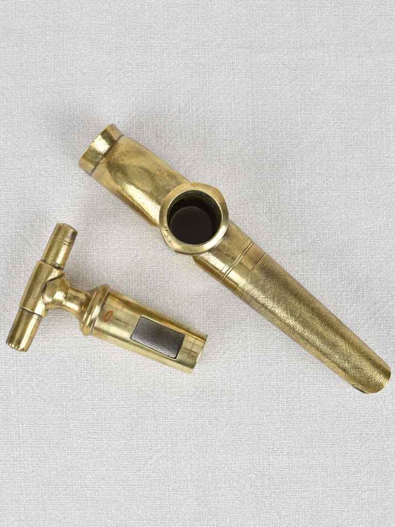 RESERVED RF BRONZE TAP, WINE BARREL, EARLY 20TH CENTURY 9¾"