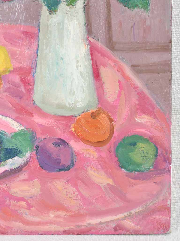 Still life - table w/ bouquet of camellias - Anna Costa 1960 - 24½" x 19¾"
