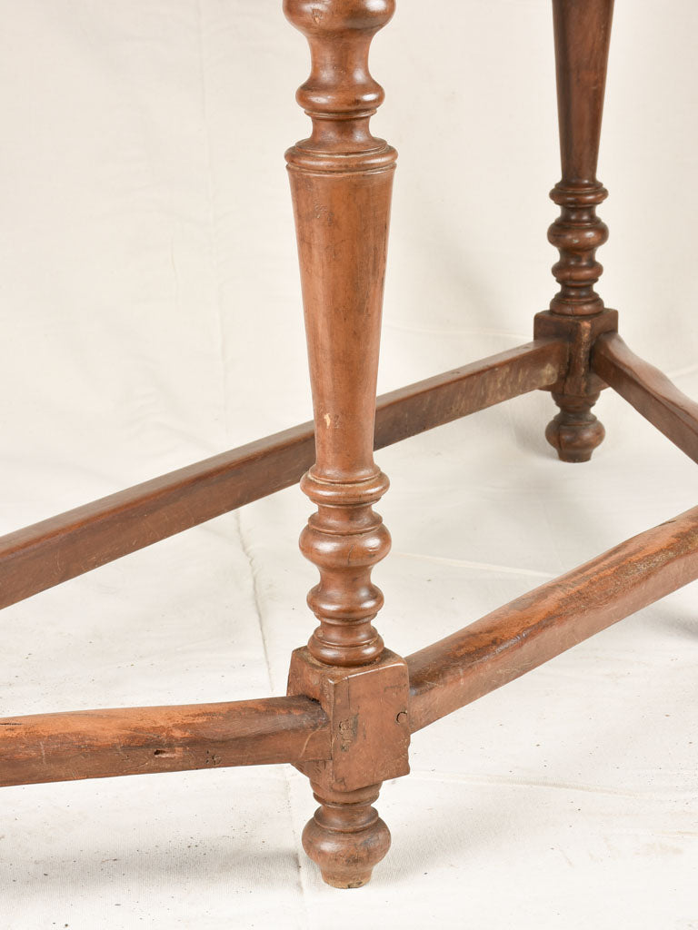 Pair of demi-lune console tables 60¾"
