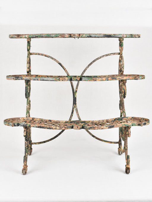 Rare 3 tier plant stand 19th-century 33½" wide