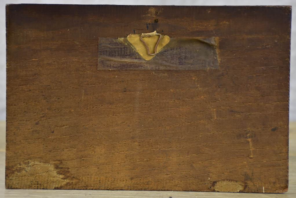 Small early 20th Century oil on wood - pomegranates 8¾" x 6"
