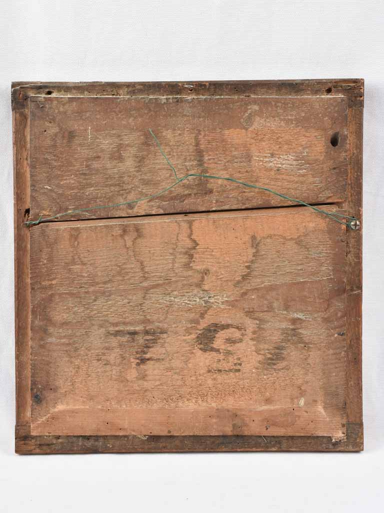 Very small 18th century Louis XVI mirror 17¾" x 16½"