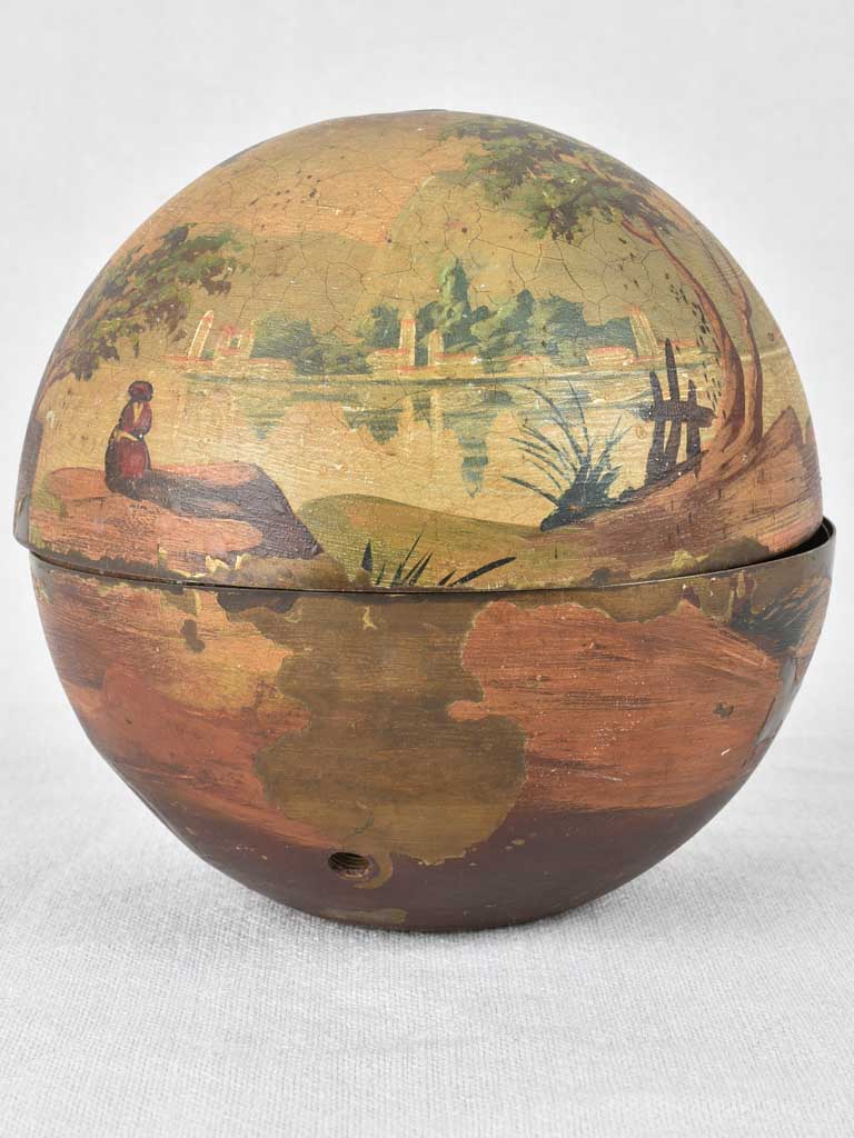 19th Century hand-painted twine dispenser