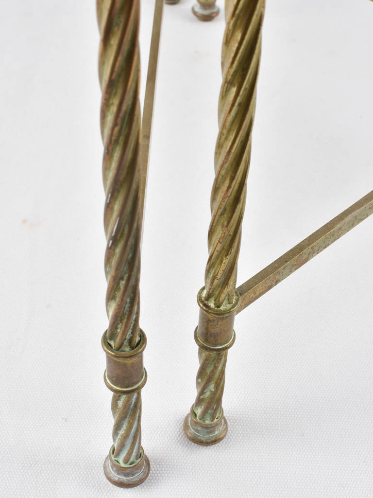 Unique brass and glass dining tables