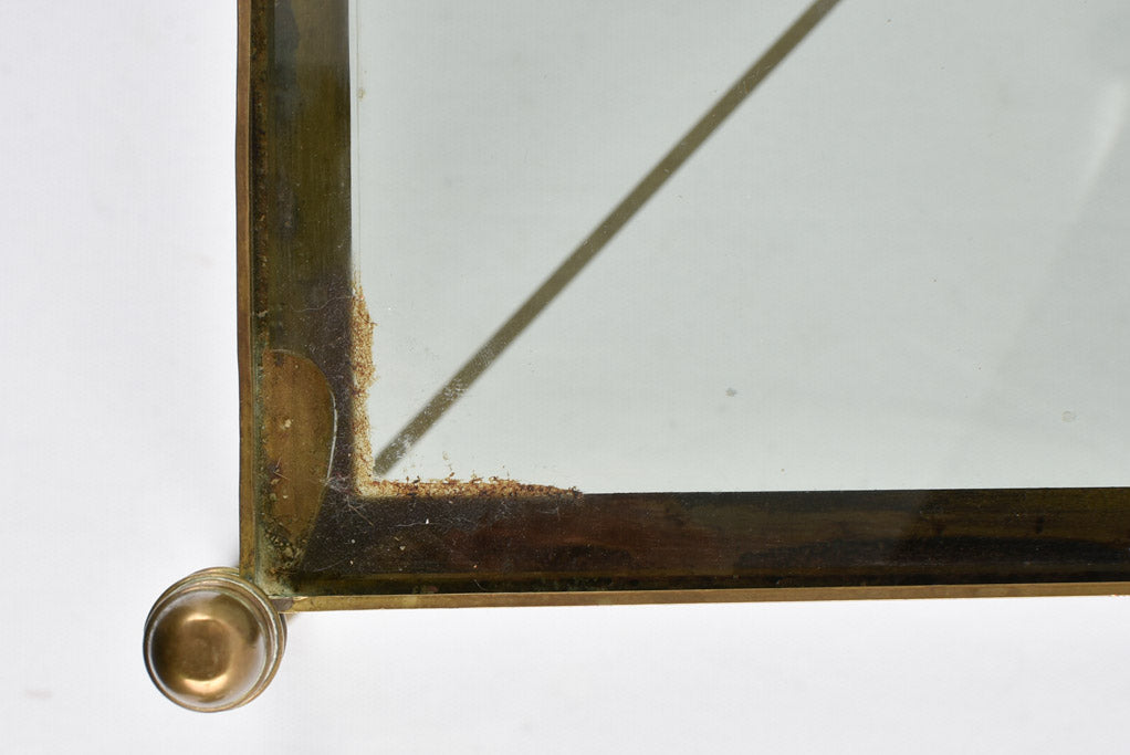 Classic smokey finish nesting tables