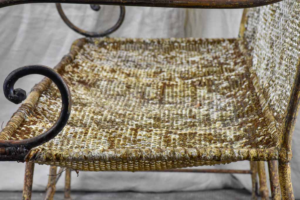 Late 19th Century French garden bench seat