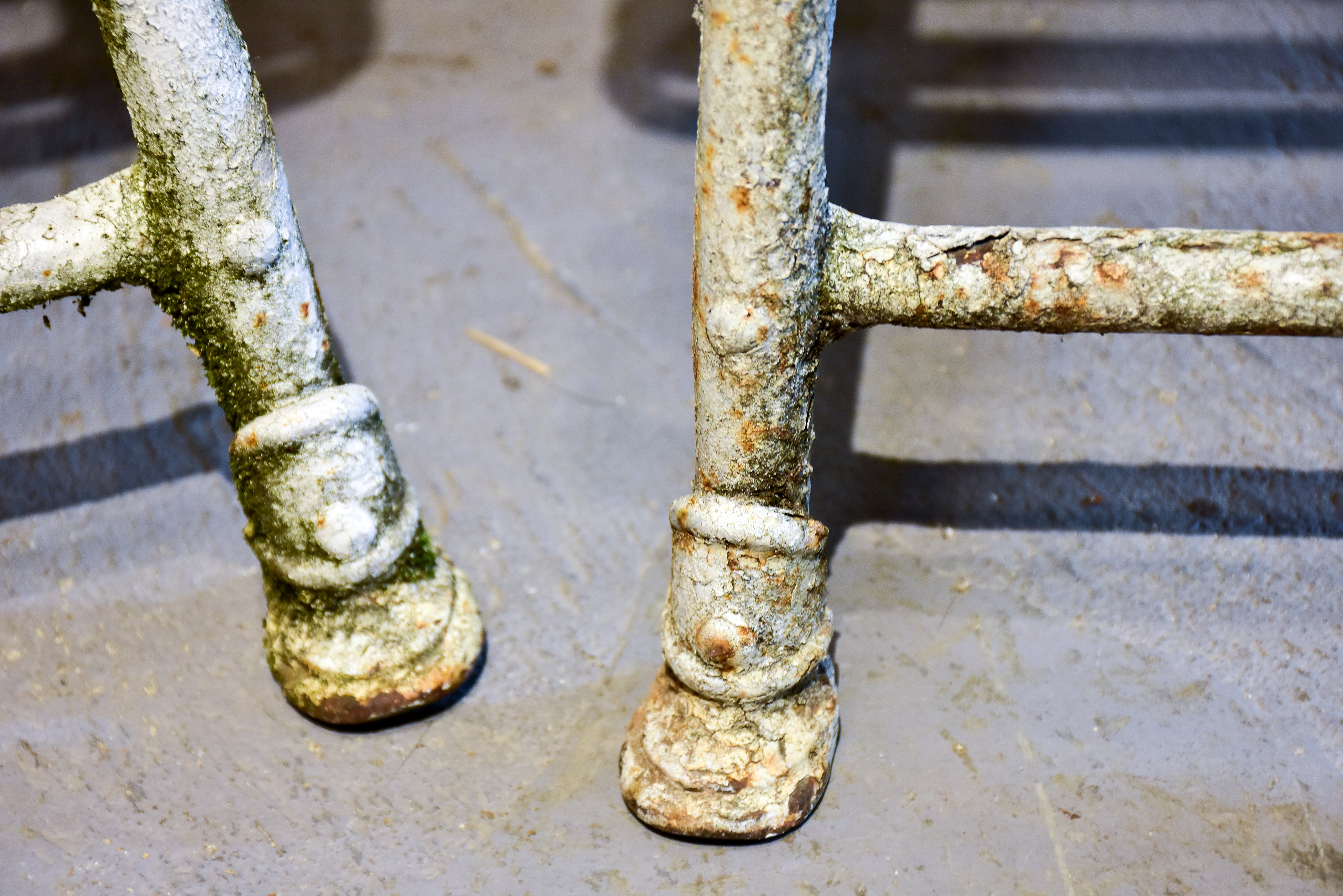 Pair of antique Arras garden chairs