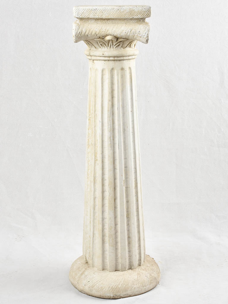 Reconstituted stone outdoor column pedestal