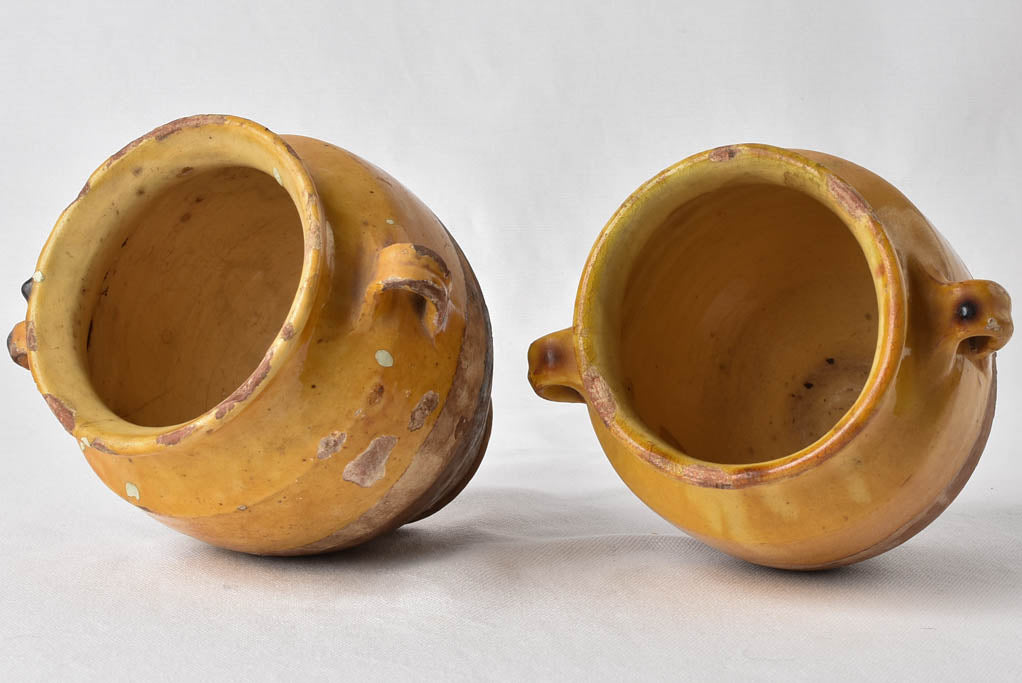 Pair of small confit pots 6¼"