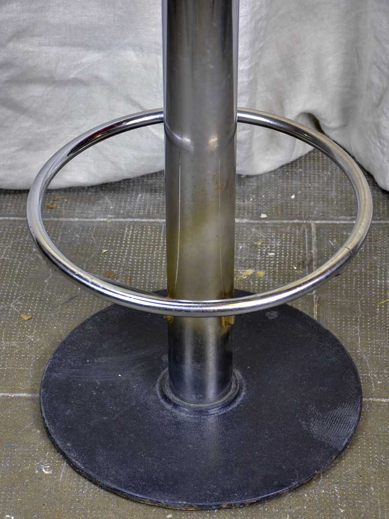 1970's French leather barstool