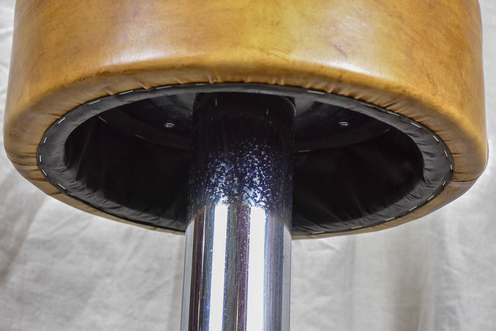 1970's French leather barstool