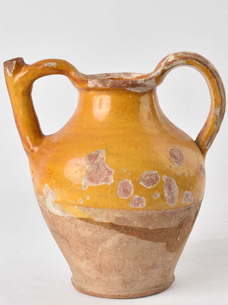 Rustic Decorative Vintage Ocher Pitcher