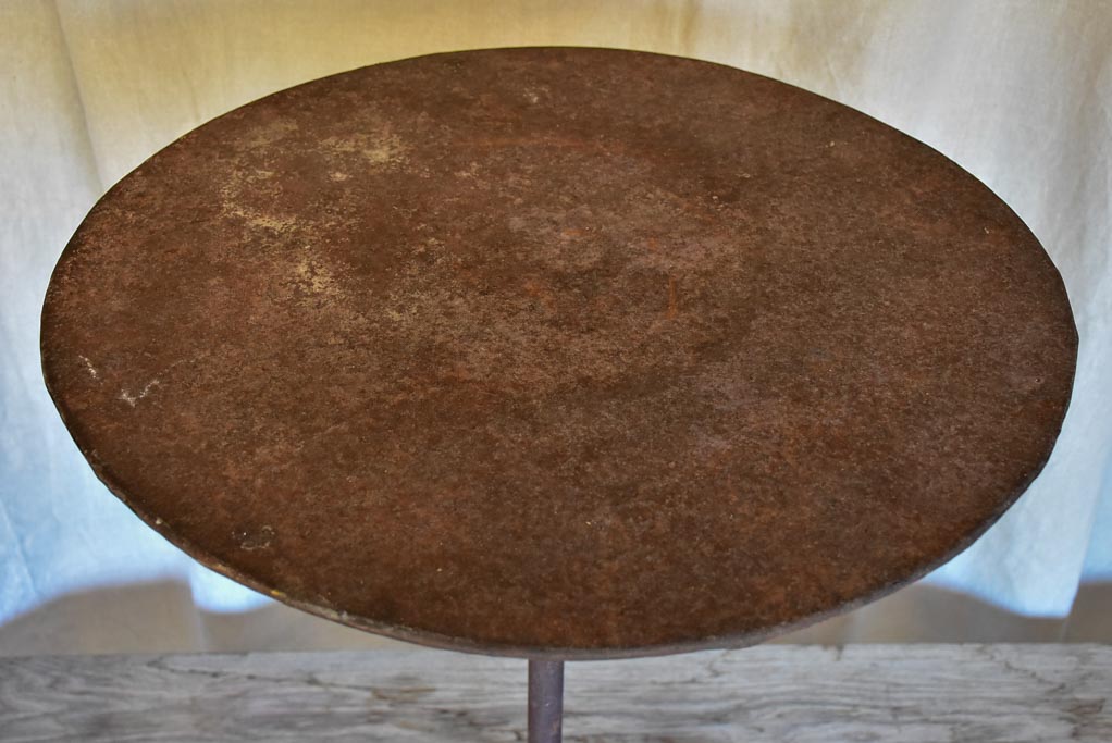 Antique French garden table with claw feet