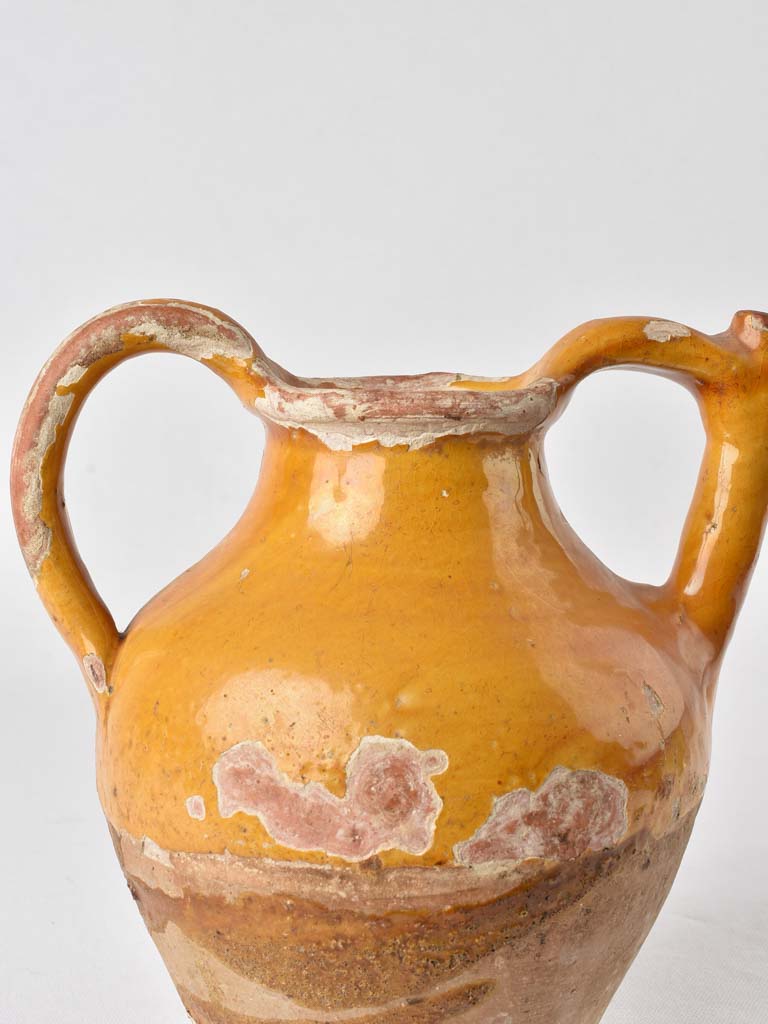Victorian Aged Yellow Glaze Cruche