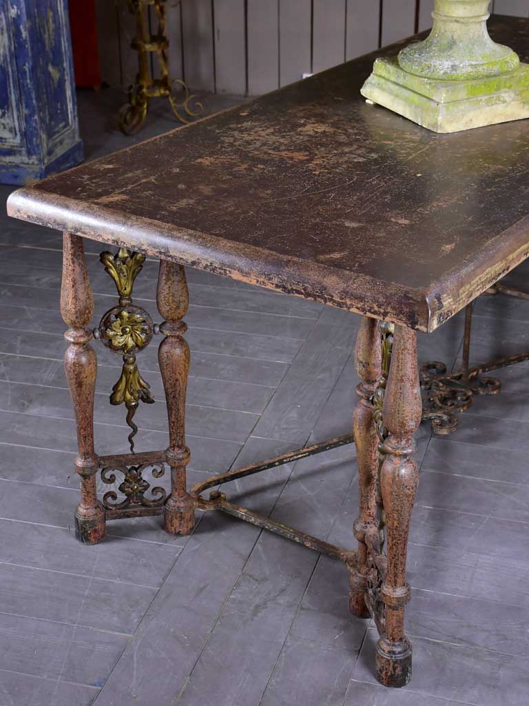 Louis XIV style entry table 34¼" x 73¾"