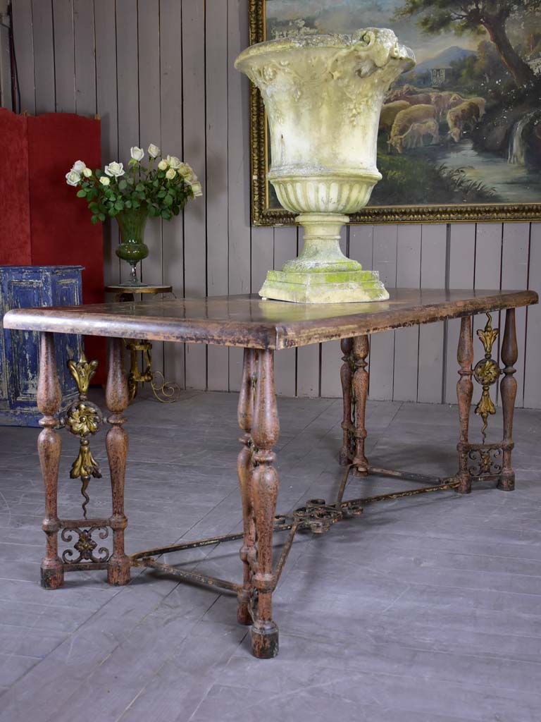 Louis XIV style entry table 34¼" x 73¾"
