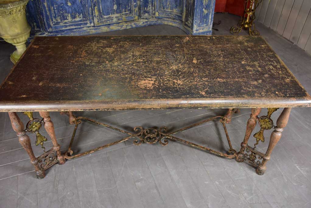 Louis XIV style entry table 34¼" x 73¾"