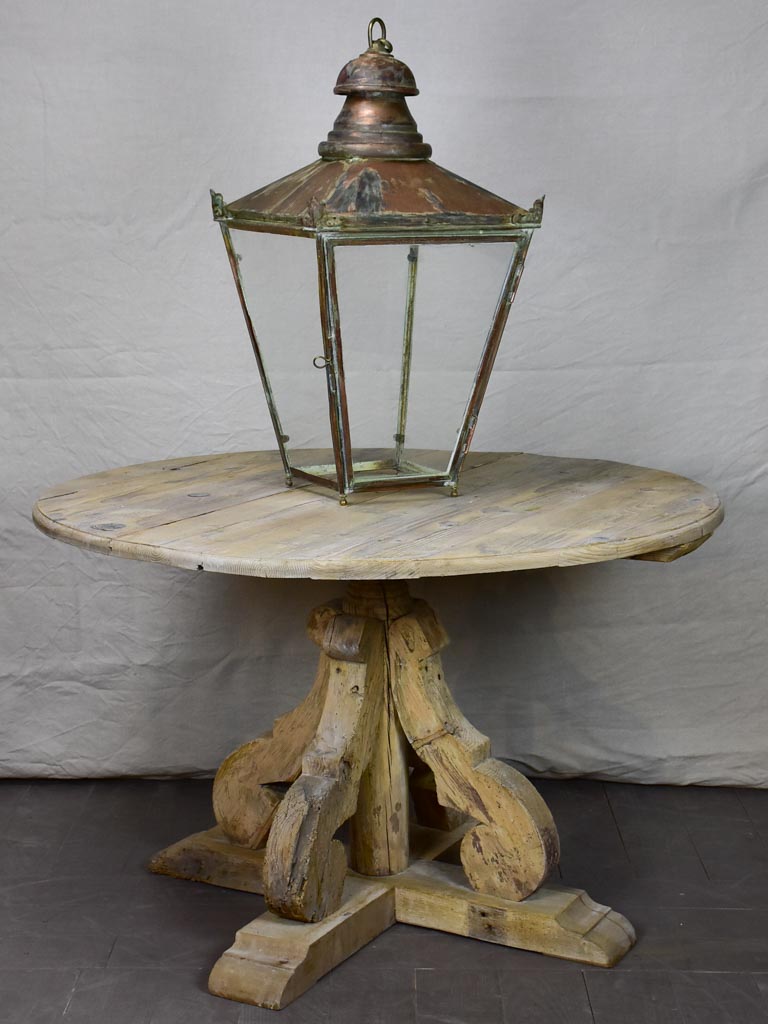 Late 19th Century French copper lantern - large 31½"