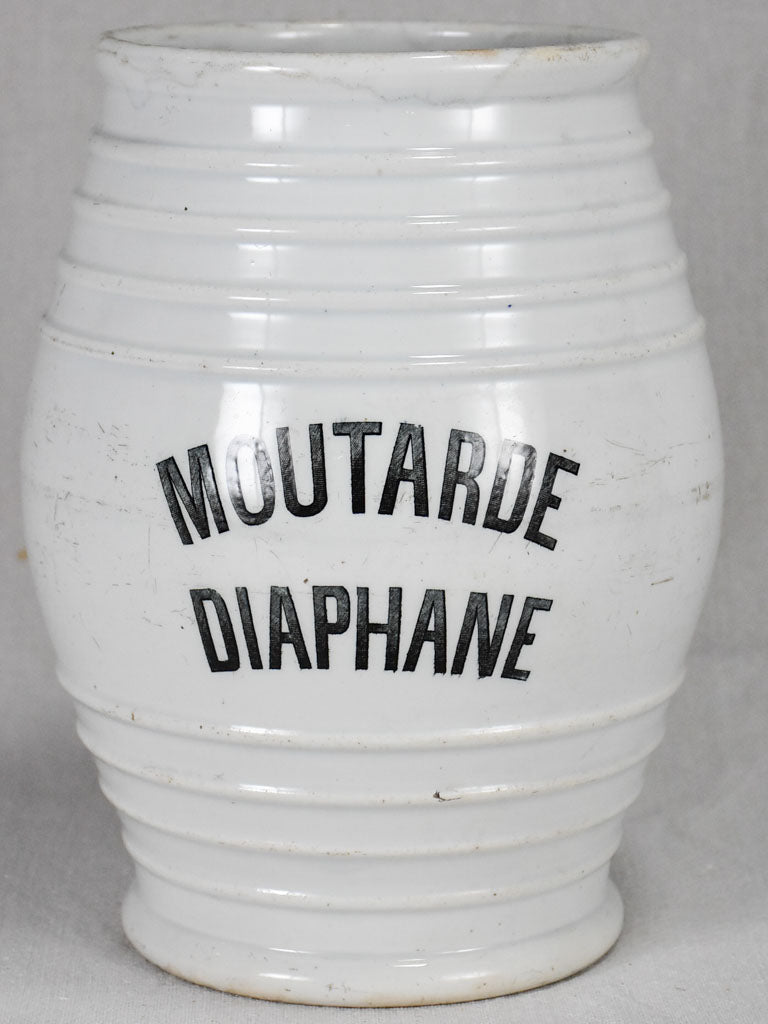 Antique French mustard pot "Diaphane" 10¾"