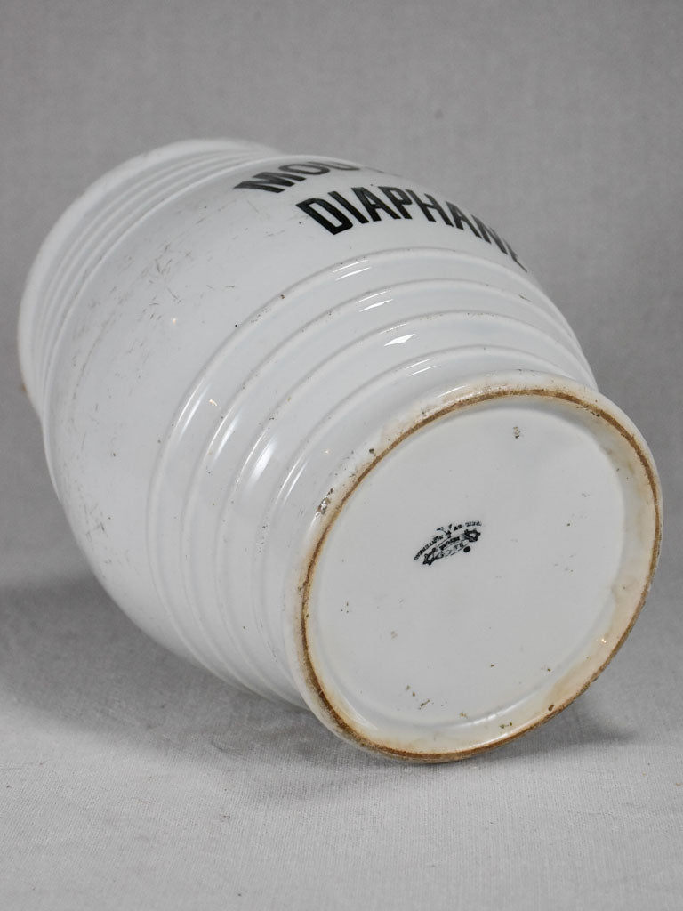 Antique French mustard pot "Diaphane" 10¾"