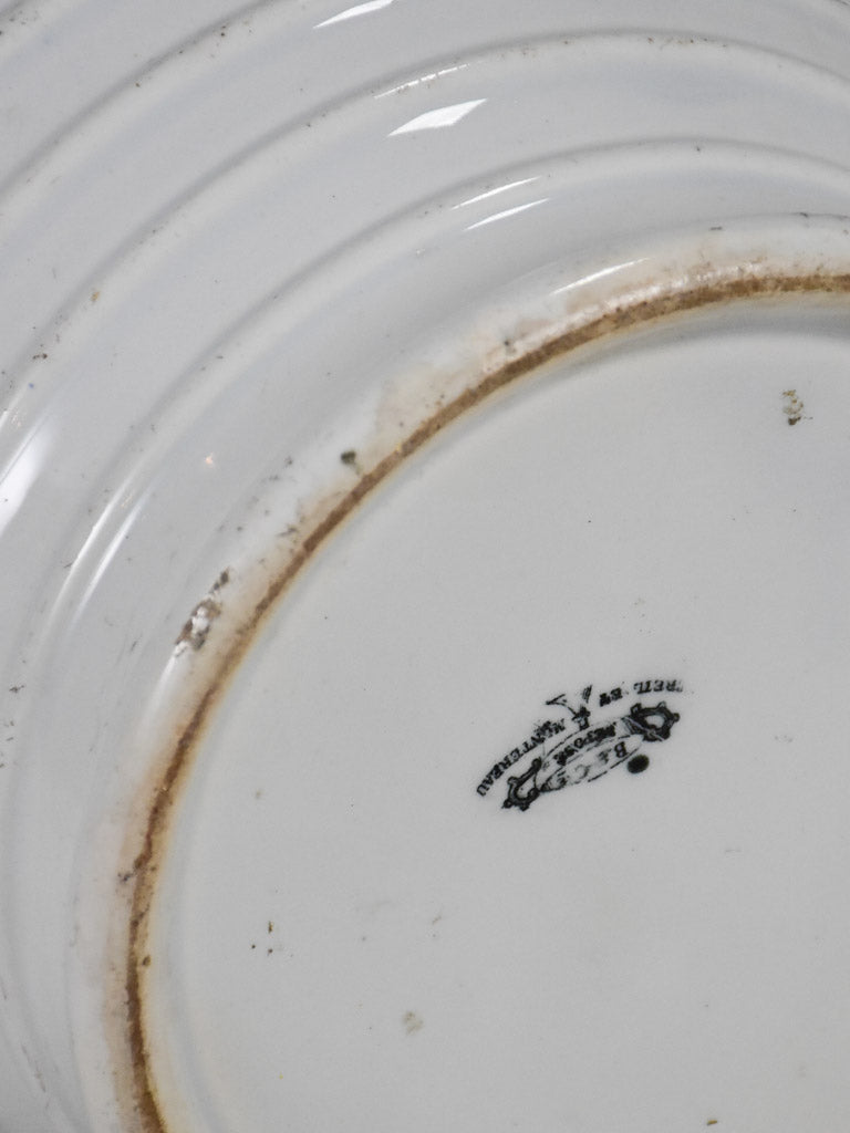 Antique French mustard pot "Diaphane" 10¾"