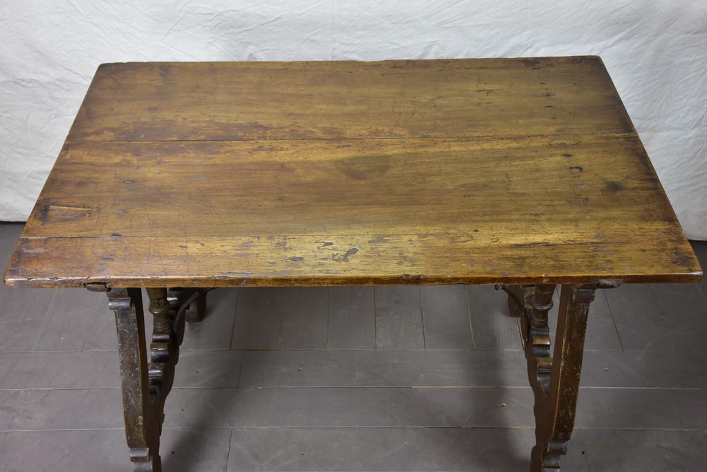 Late 17th Spanish walnut console / writing table 32¾" x 49½"