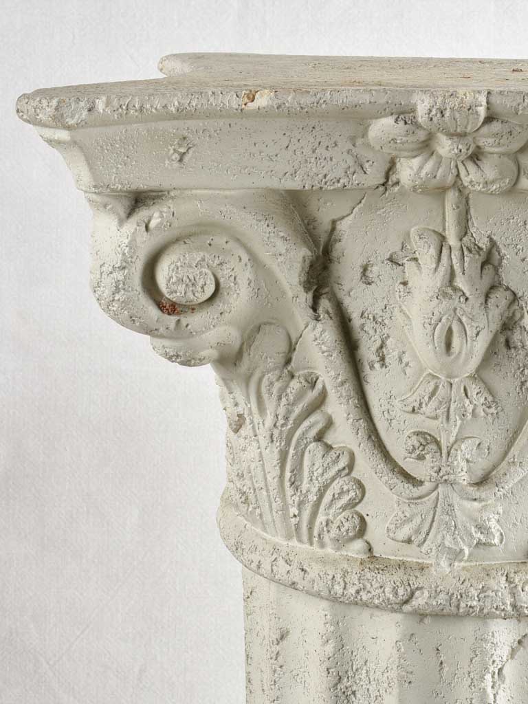 Pair of vintage column pedestals