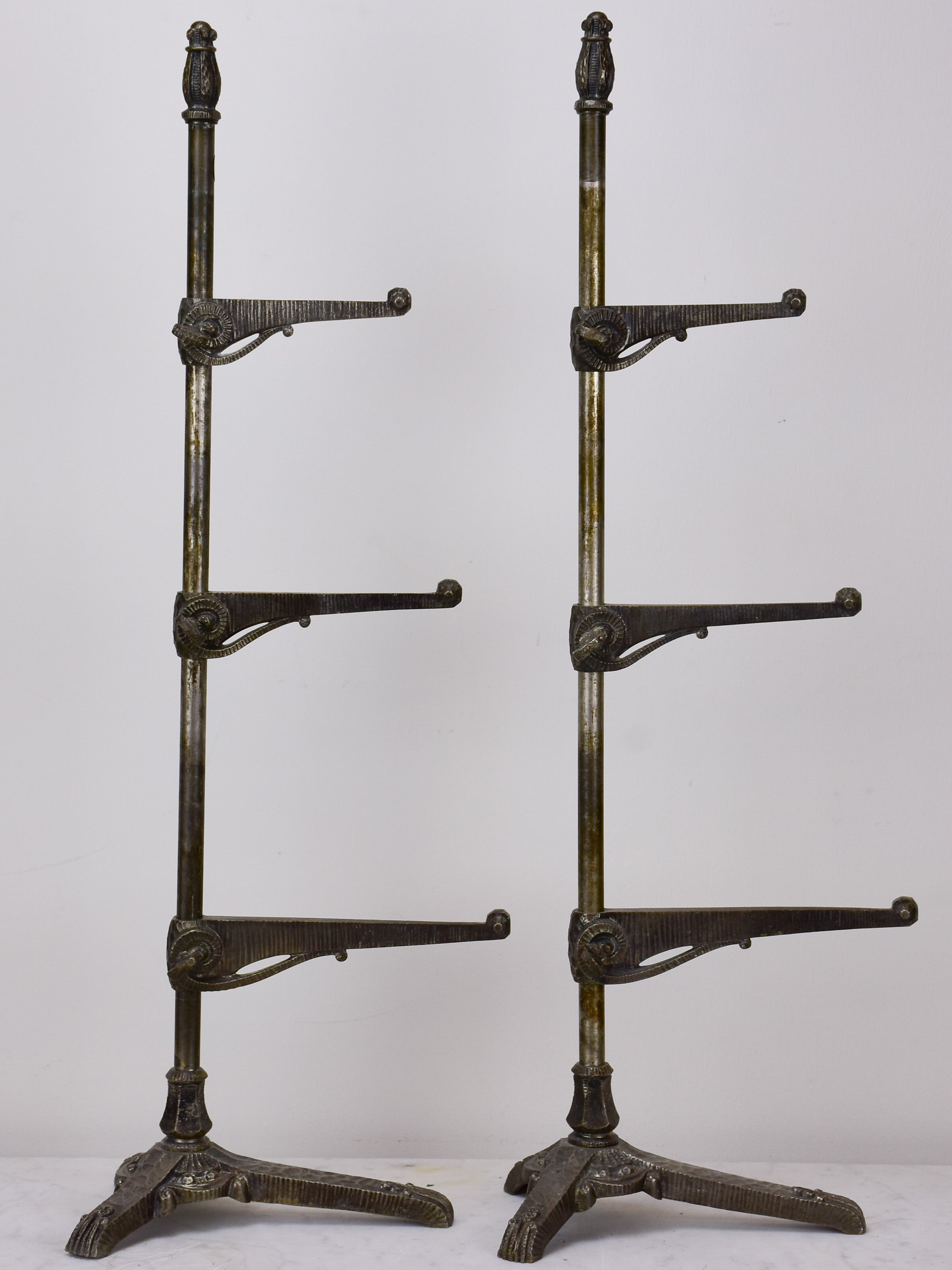 Pair of antique display shelving stands - Siegel, Paris