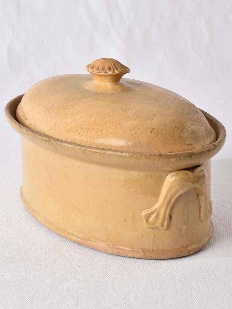 3 x 19th century lidded oven dishes - terrines