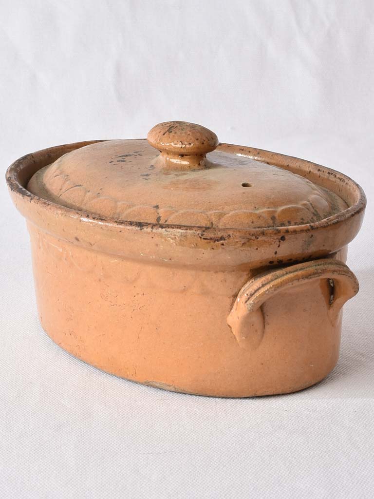 3 x 19th century lidded oven dishes - terrines