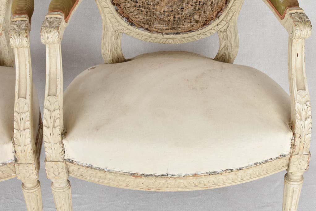 Pair of rustic 19th century French armchairs