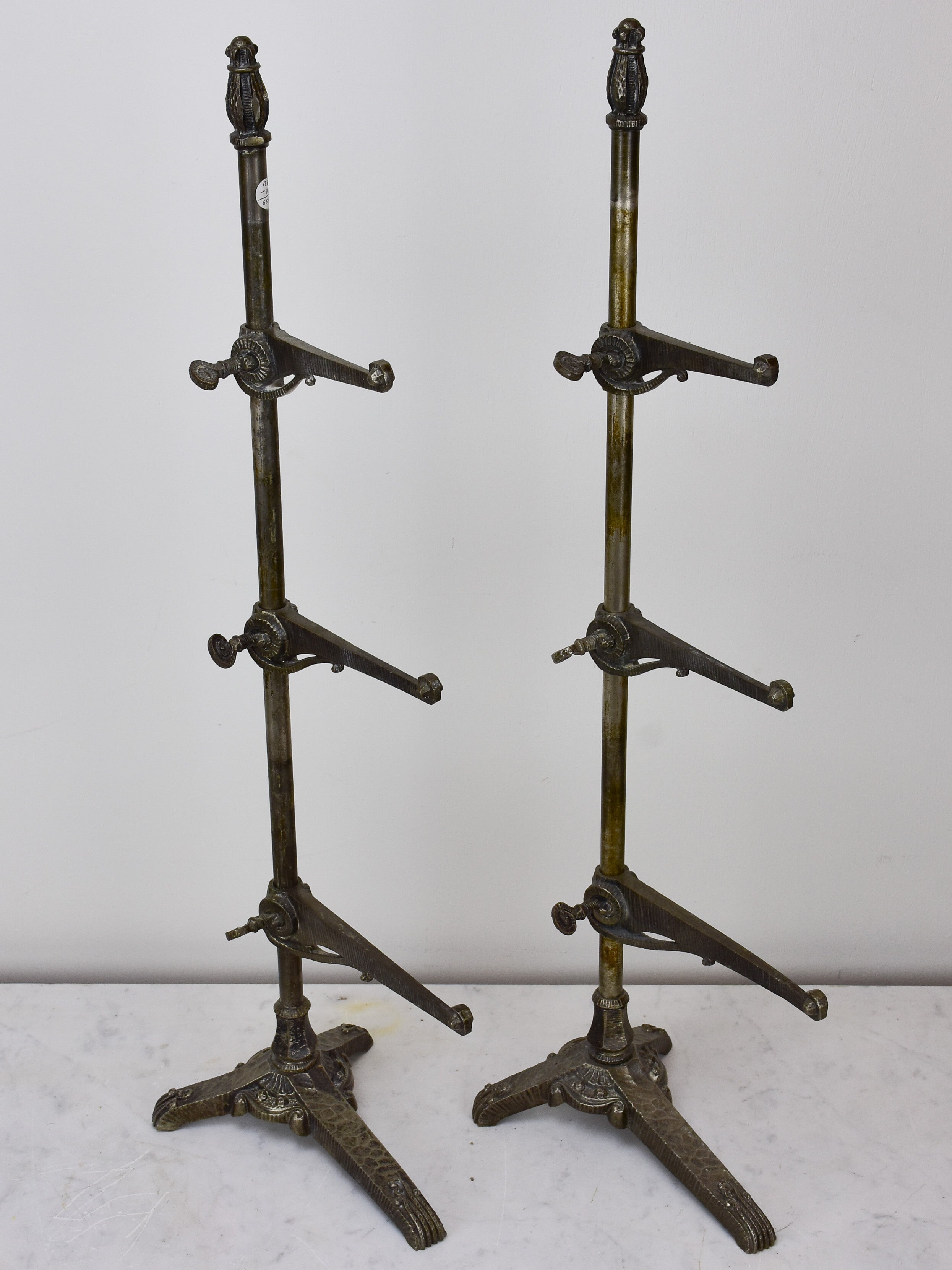Pair of antique display shelving stands - Siegel, Paris
